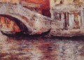Gondoles long vénitien canal William Merritt Chase